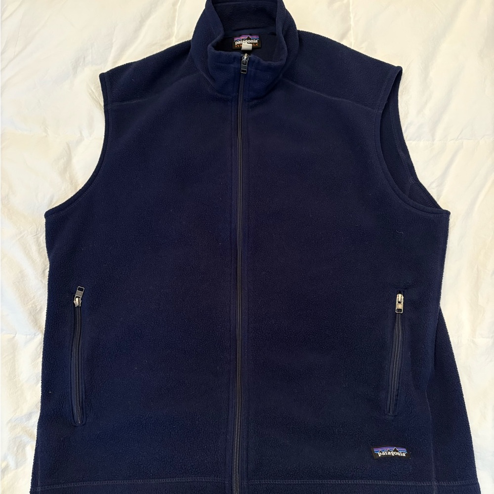 Patagonia Men's XL Dark Blue Synchilla Fleece Vest